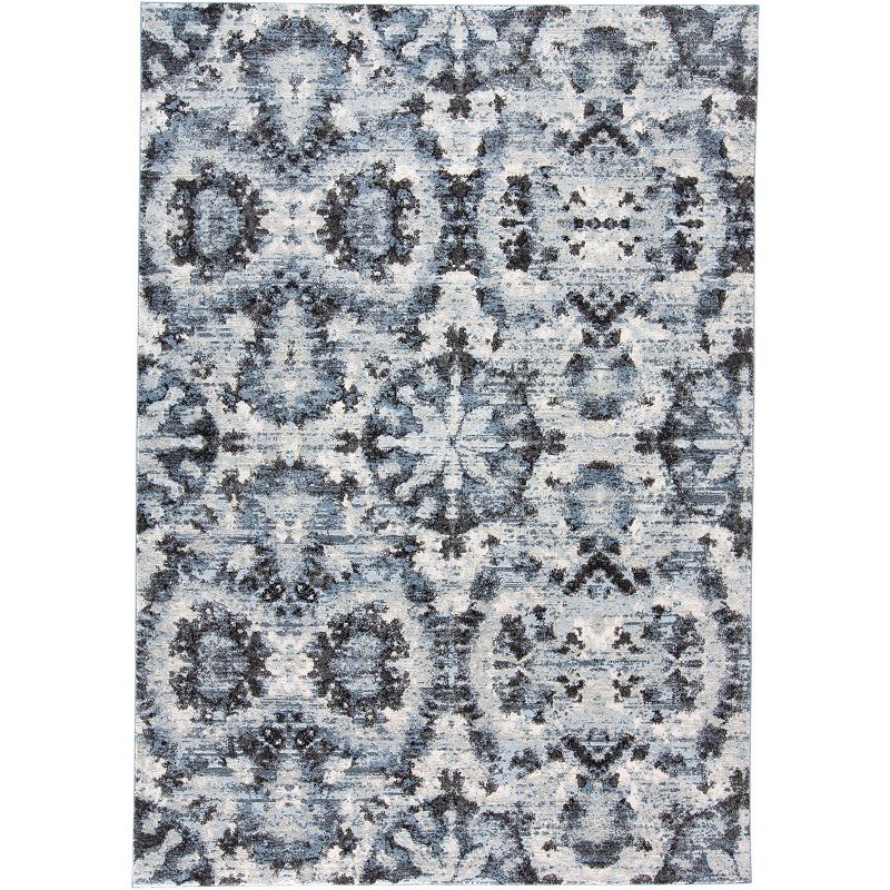 Weave & Wander Tullamore Ornamental Area Rug, Blue, 4X6 Ft