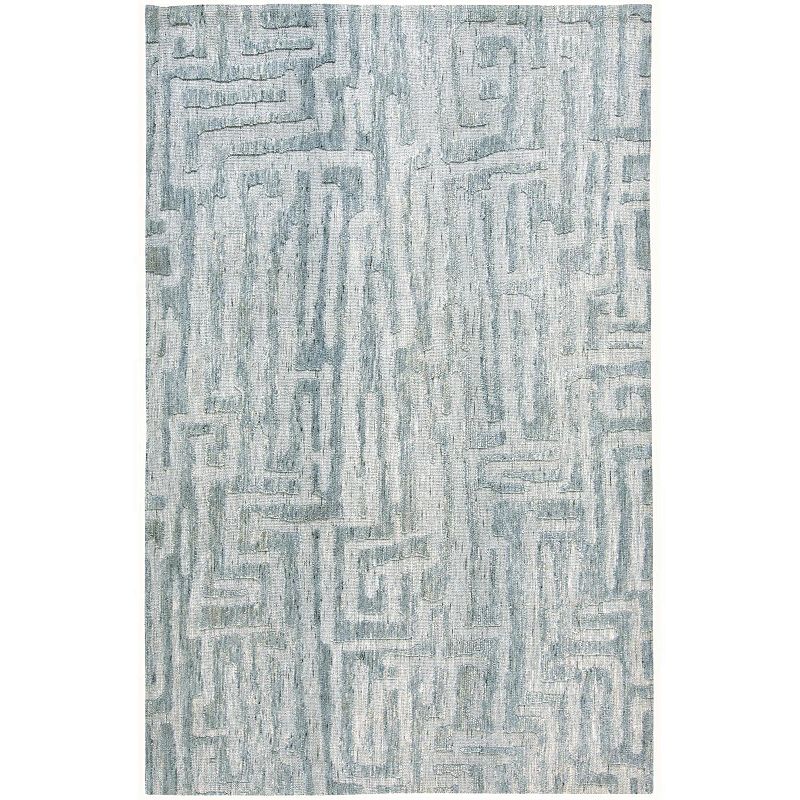Weave & Wander Oliena Abstract Area Rug, Blue, 8X10 Ft