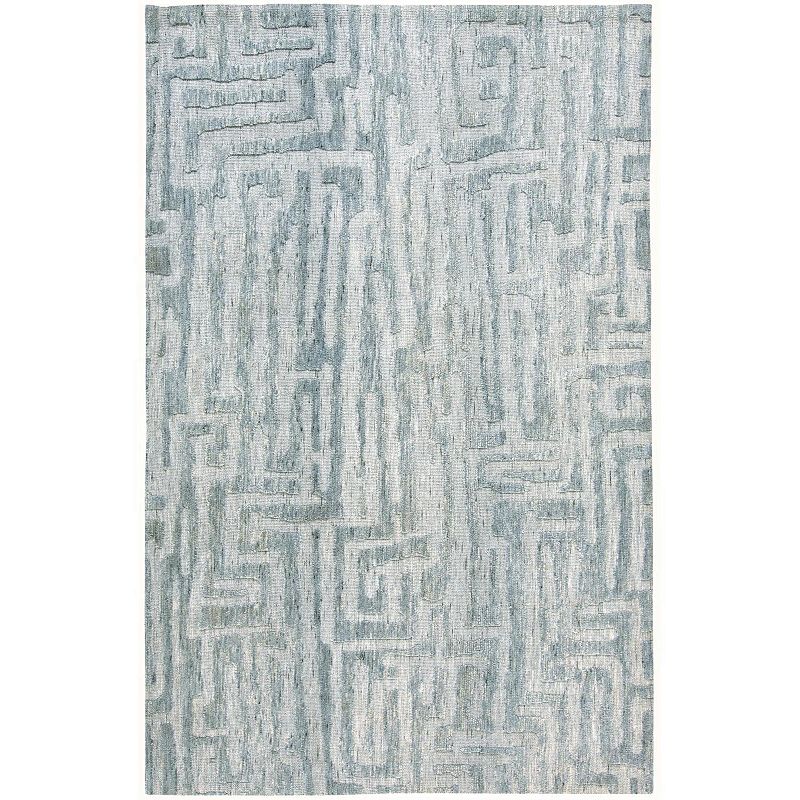 Weave & Wander Oliena Abstract Area Rug, Blue, 8X10 Ft