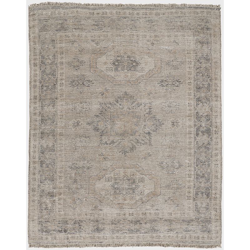 Weave & Wander Ramey Ornamental Area Rug, Beig/Green, 7.5X9.5 Ft