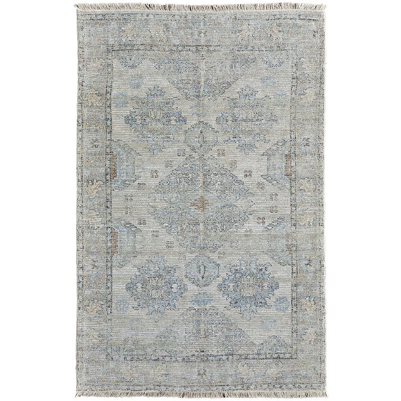 Weave & Wander Ramey Ornamental Area Rug, Beig/Green, 7.5X9.5 Ft