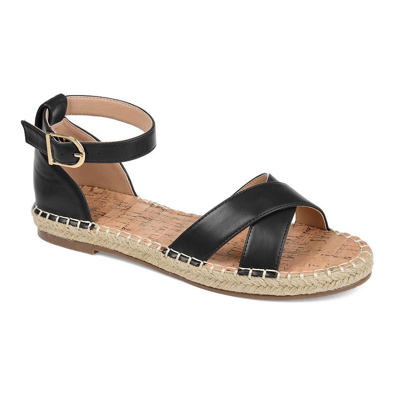 UPC 052574768763 product image for Journee Lyddia Women's Sandals, Size: 9, Black | upcitemdb.com