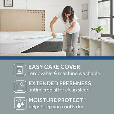 Sealy 2” SealyChill™ Gel Memory Foam Mattress Topper