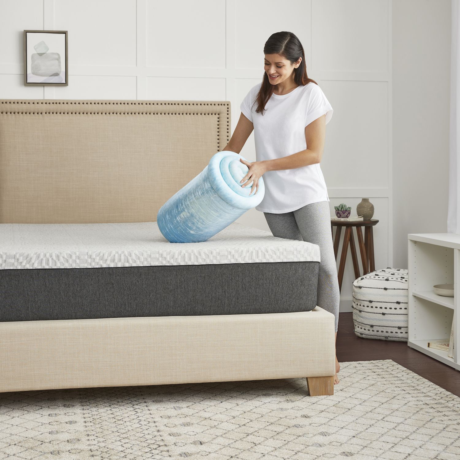 Sealy 3” SealyChill™ Gel Memory Foam Mattress Topper