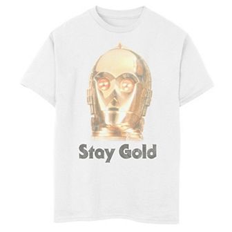 Boys 8-20 Star Wars The Rise of Skywalker C-3PO Stay Gold Graphic Tee