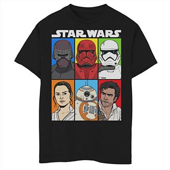Boys 8-20 Star Wars The Rise of Skywalker Character Grid Graphic Tee