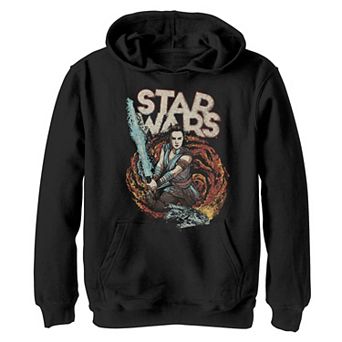 Boys 8-20 Star Wars The Rise of Skywalker Rey Retro Swirl Graphic Hoodie