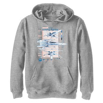 Boys 8-20 Star Wars The Rise of Skywalker X-Wing Details Graphic Hoodie