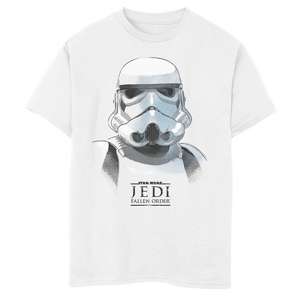 Boys 8-20 Star Wars Jedi: Fallen Order Stormtrooper Portrait Graphic Tee