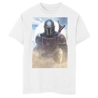 Boys 8-20 Star Wars The Mandalorian Bounty Hunter Dusty Portrait Graphic Tee