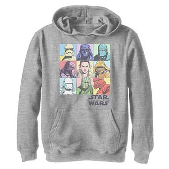 Boys 8-20 Star Wars The Rise of Skywalker Pastel Character Box Graphic Hoodie
