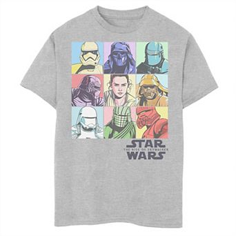 Boys 6-20 Star Wars The Rise of Skywalker Pastel Character Box Graphic Tee