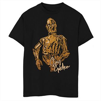 Boys 8-20 Star Wars The Rise of Skywalker C-3PO Stay Golden Graphic Tee