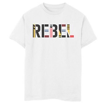 Boys 6-20 Star Wars The Rise of Skywalker Rebel Text Graphic Tee
