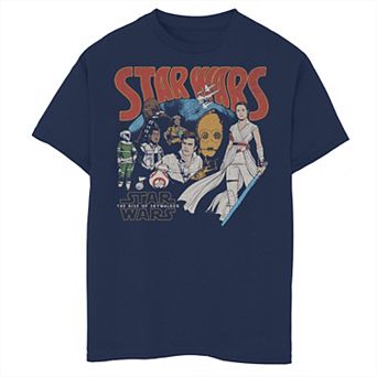 Boys 6-20 Star Wars The Rise of Skywalker Retro Collage Graphic Tee