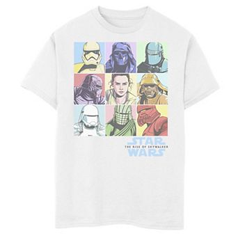 Boys 6-20 Star Wars The Rise of Skywalker Pastel Character Box Graphic Tee