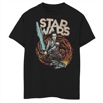 Boys 8-20 Star Wars The Rise of Skywalker Rey Retro Swirl Graphic Tee