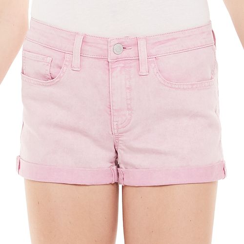 Juniors' SO® Low Rise Double Roll Shortie Shorts