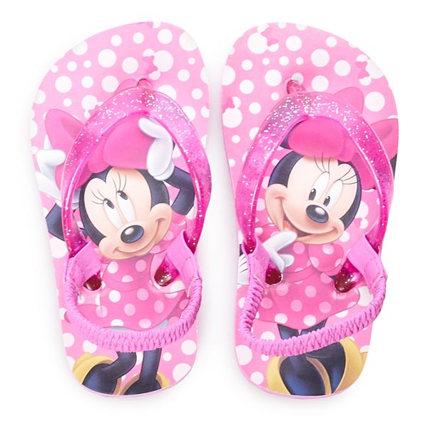 Minnie mouse flip flops sales for toddlers