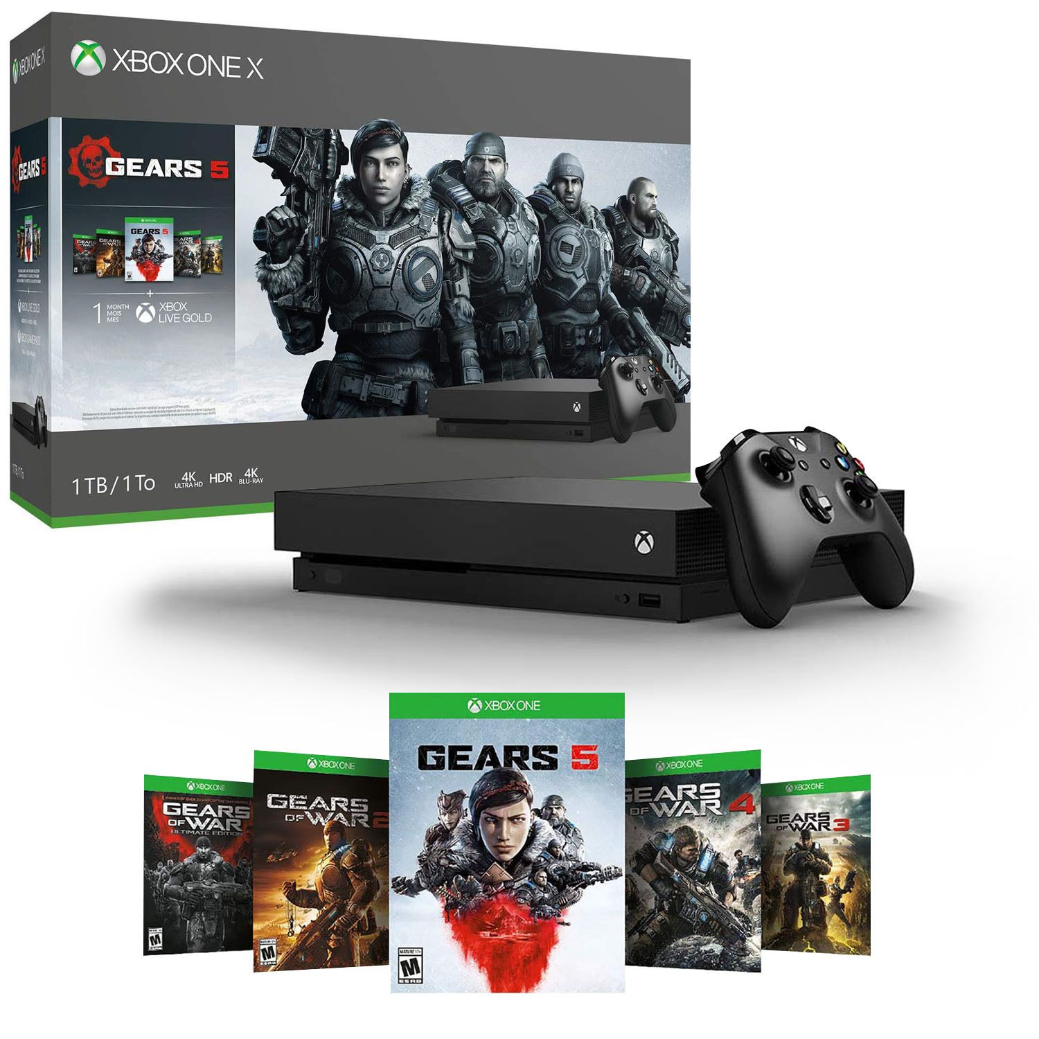 xbox one x with gears 5