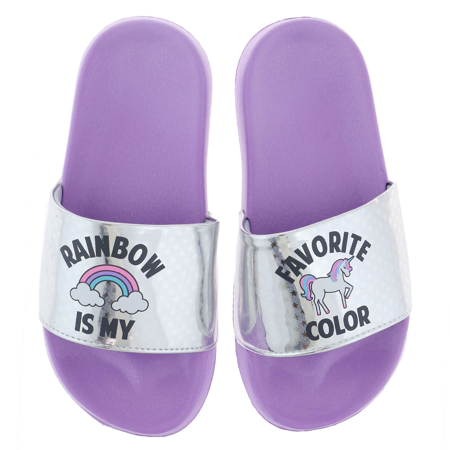 girls rainbow slides