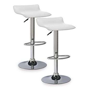 Leick Furniture Gray Adjustable Swivel Stool 2 pc Set