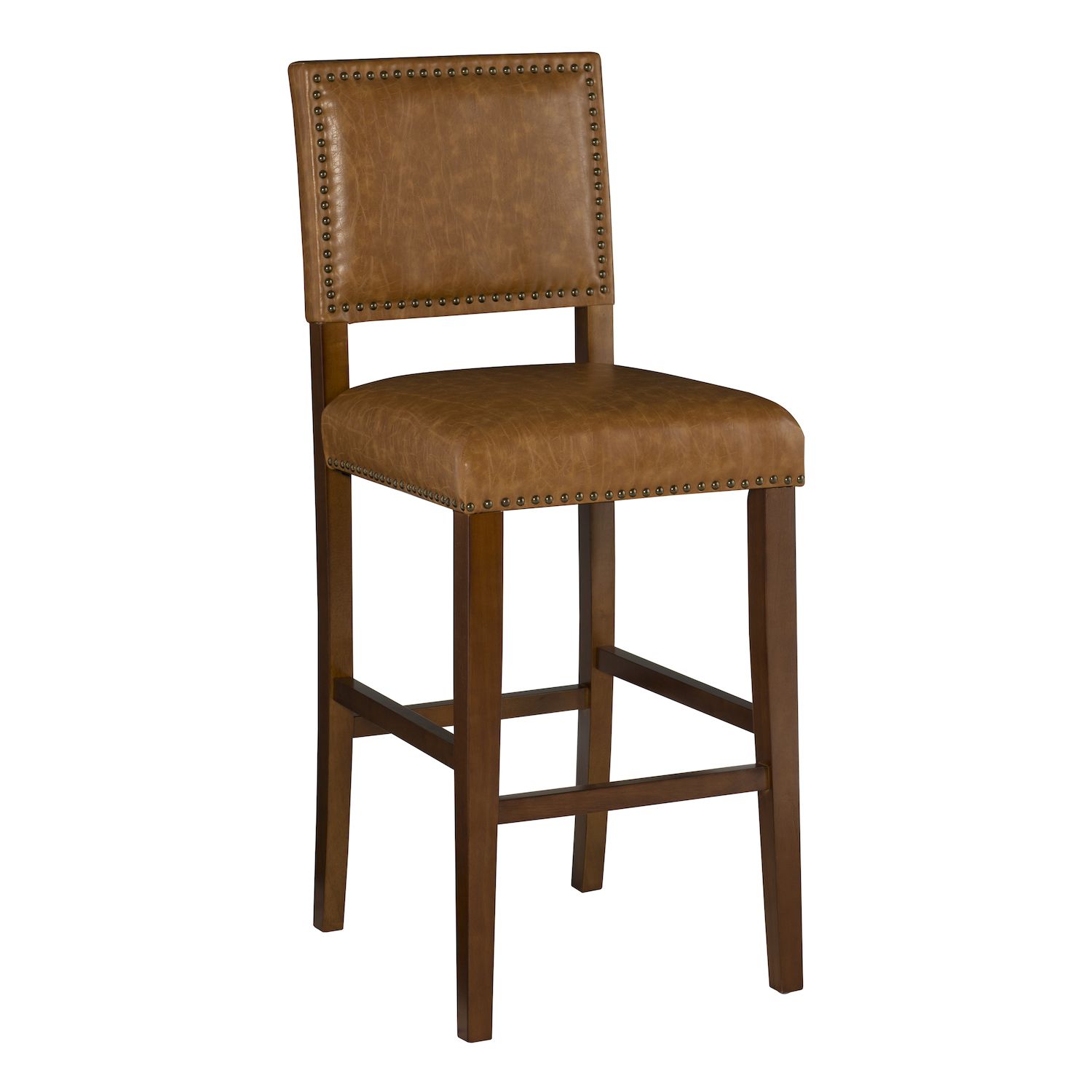 Linon Brook Bar Stool   3985893 Caramel