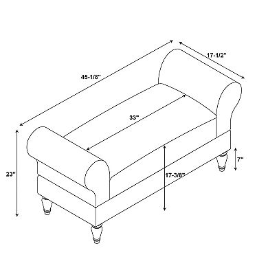 Linon Lillian Bench