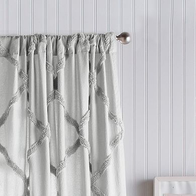 Peri Chenille Lattice Window Curtain