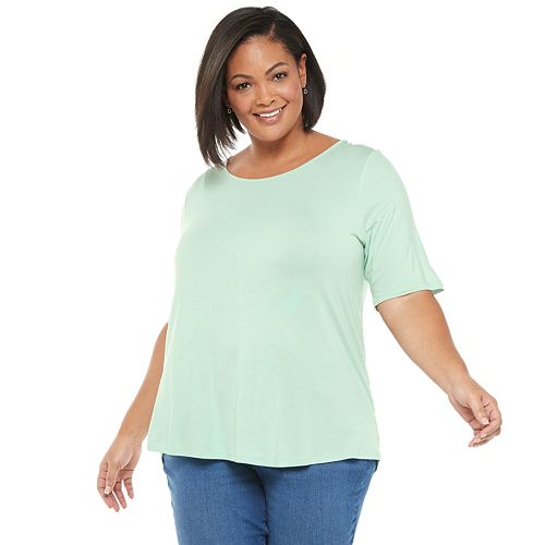 Plus Size Apt. 9® Essential Elbow Sleeve Top