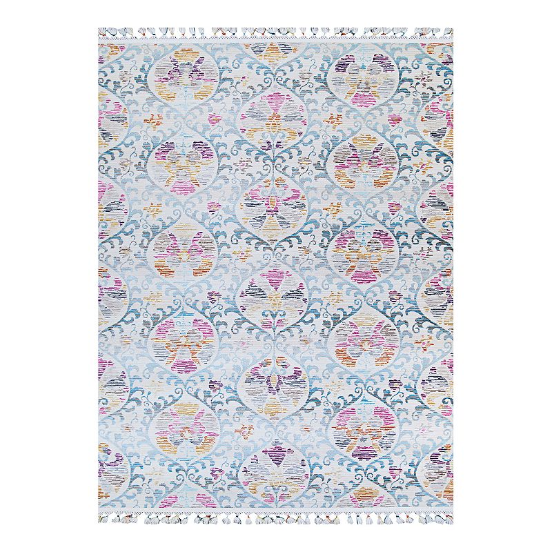 Couristan Evolution Basma Rug, Blue, 5X8 Ft