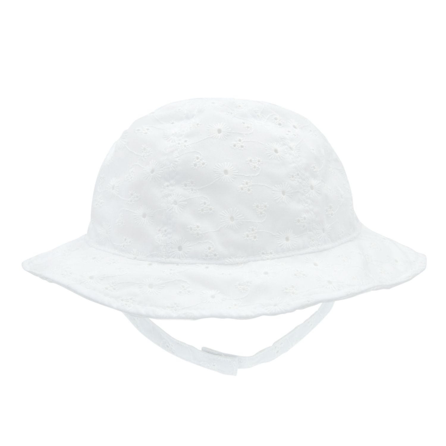 baby girl white sun hat