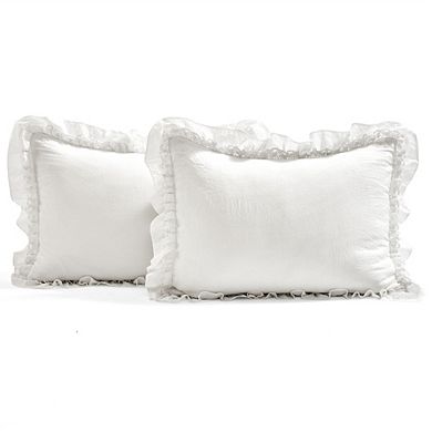 Lush Decor Ella Ruffle Lace Bedspread Set