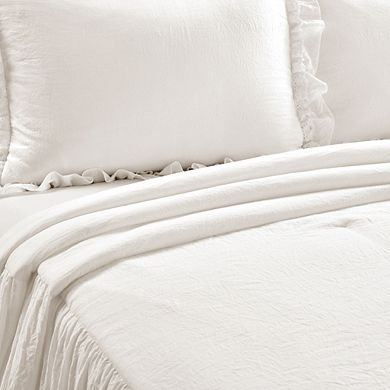 Lush Decor Ella Ruffle Lace Bedspread Set