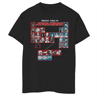 Boys 8-20 Star Wars Periodic Table Of Star Wars Vintage Graphic Tee