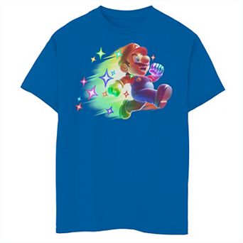 Boys 6-20 Nintendo Super Mario Action Pose Neon Portrait Graphic Tee