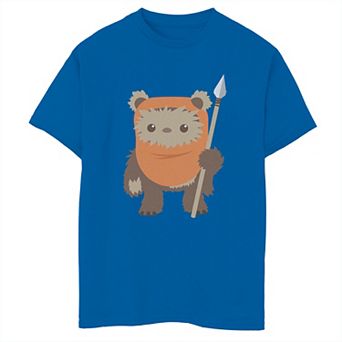 Boys 6-20 Star Wars Wicket Ewok Chibi Kawaii Cute Graphic Tee