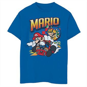 Boys 6-20 Nintendo Mario Kart Bowser Mario Racing Graphic Tee