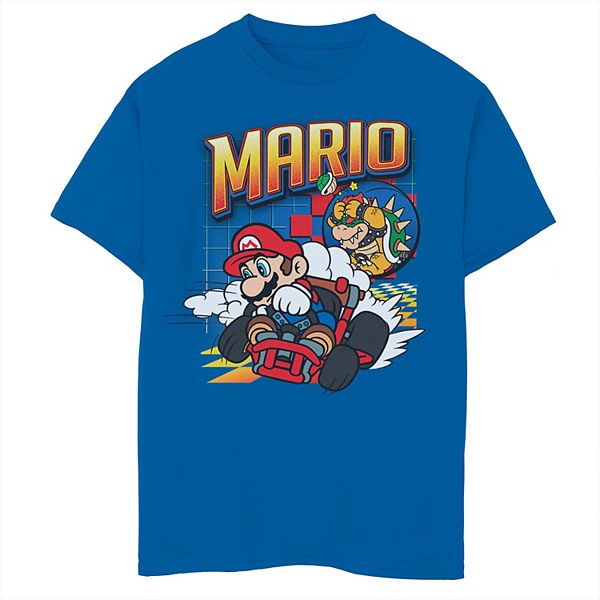 Boys 8-20 Nintendo Mario Kart Bowser Mario Racing Graphic Tee