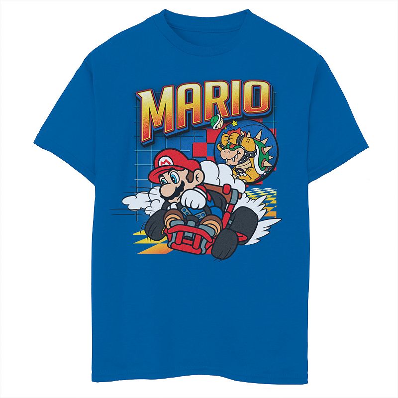 Boys 6-20 Nintendo Mario Kart Bowser Mario Racing Graphic Tee, Boy's, 