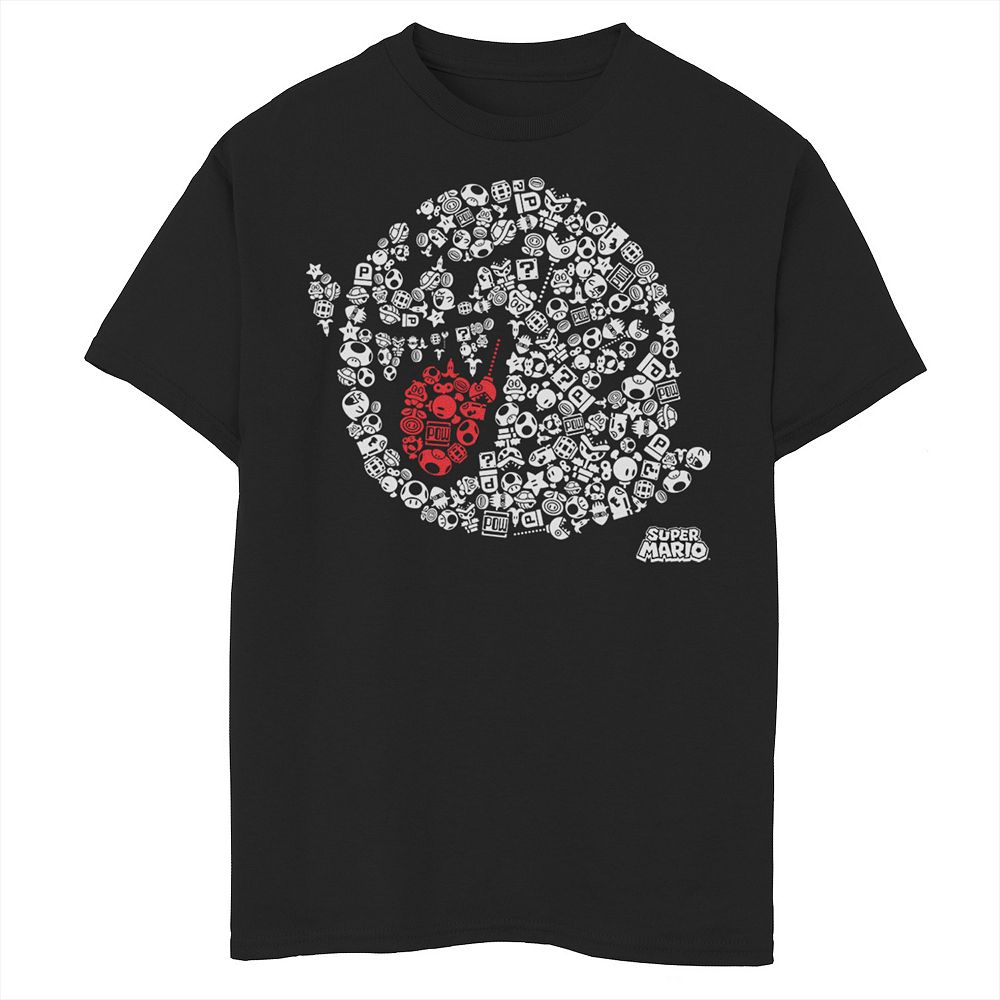 Boys 8-20 Nintendo Super Mario Iconic Boo Portrait Graphic Tee