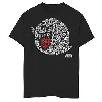 Boys 8-20 Nintendo Super Mario Iconic Boo Portrait Graphic Tee