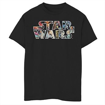 Boys 8-20 Star Wars Classic Movie Poster Logo Graphic Tee