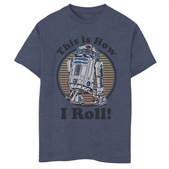 Boys 8-20 Star Wars C-3PO R2-D2 Besties Badge Graphic Tee