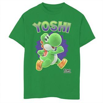 Boys 8-20 Nintendo Yoshi's Crafted World Side Run Cute Portrait Graphic Tee