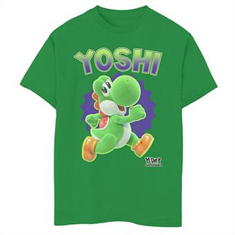 Boys 8-20 Nintendo Yoshi's Crafted World Side Run Cute Portrait Graphic Tee