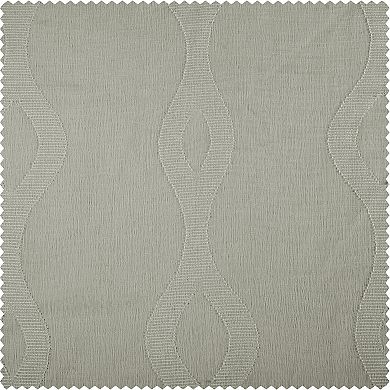 EFF 1-panel Vega Patterned Linen Sheer Window Curtain