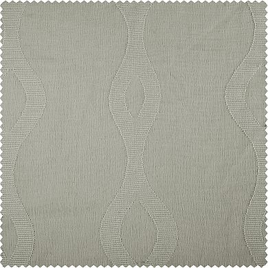 EFF 1-panel Vega Patterned Linen Sheer Window Curtain