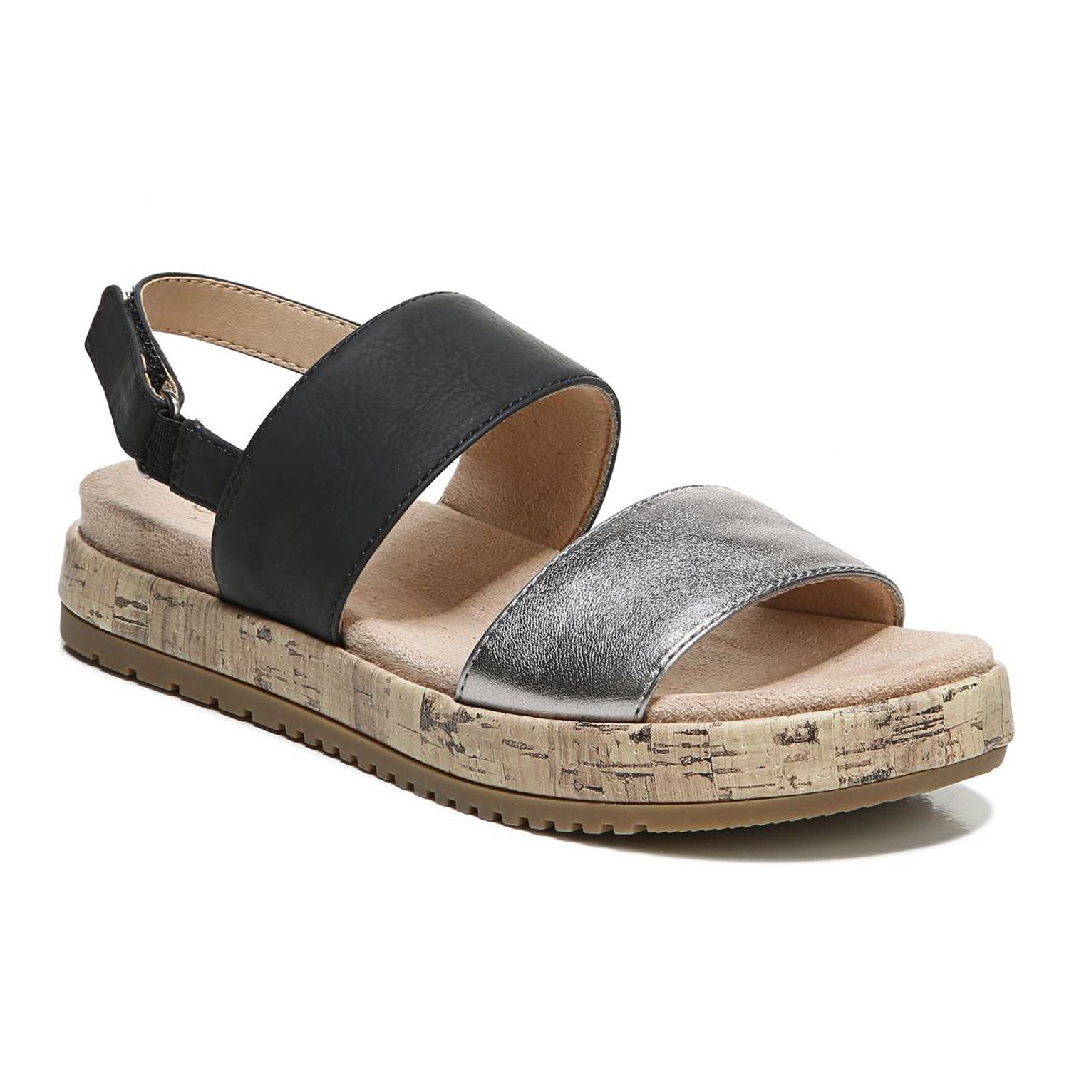 naturalizer black platform sandals