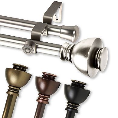 Rod Desyne 13/16" Alma Double Curtain Rod